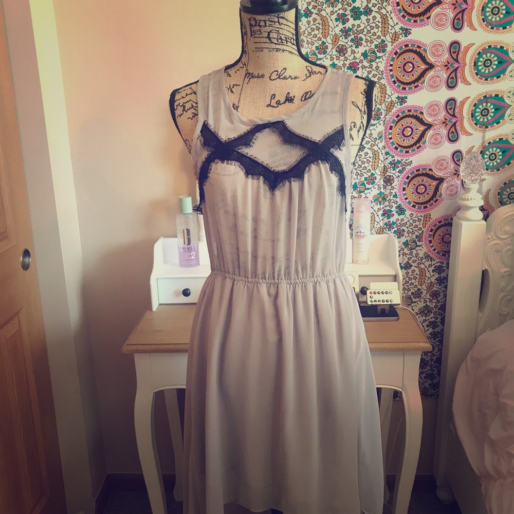 Chiffon flow dress
